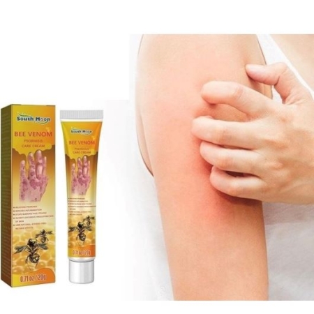 PROFESJONALNY krem do leczenia na ŁUSZCZYCĘ swędzenie z JADEM PSZCZELIM 20g